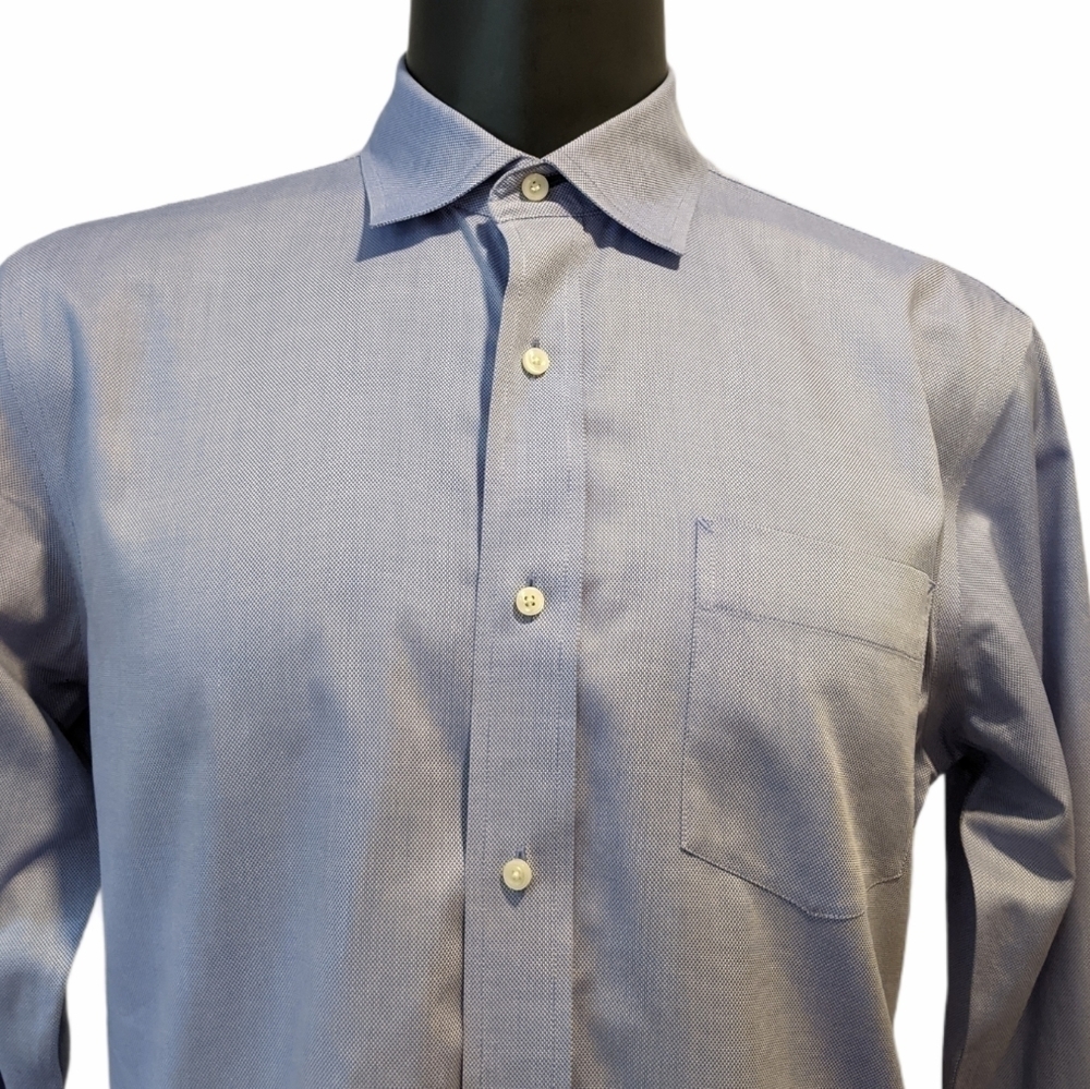 2/$20 Tommy Hilfiger men’s blue button front shirt sz 16